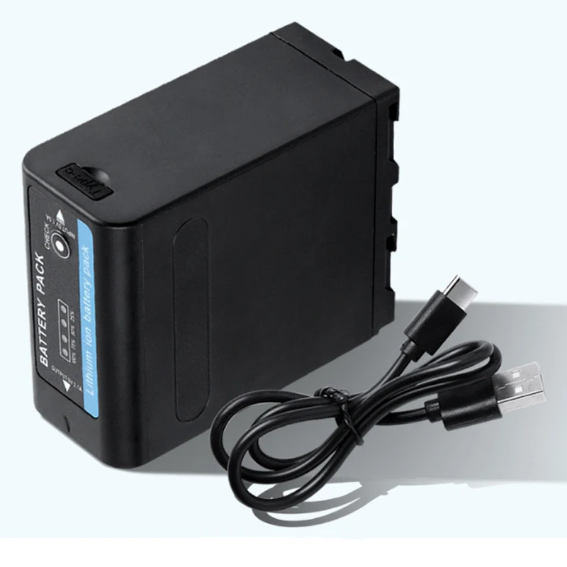 New Upgrade NP-F990 NP F970 F980 F960 Decoding Battery for Sony Camcorder HXR-MC1500C NEX-EA50 HVR-Z7C For LED Video Light