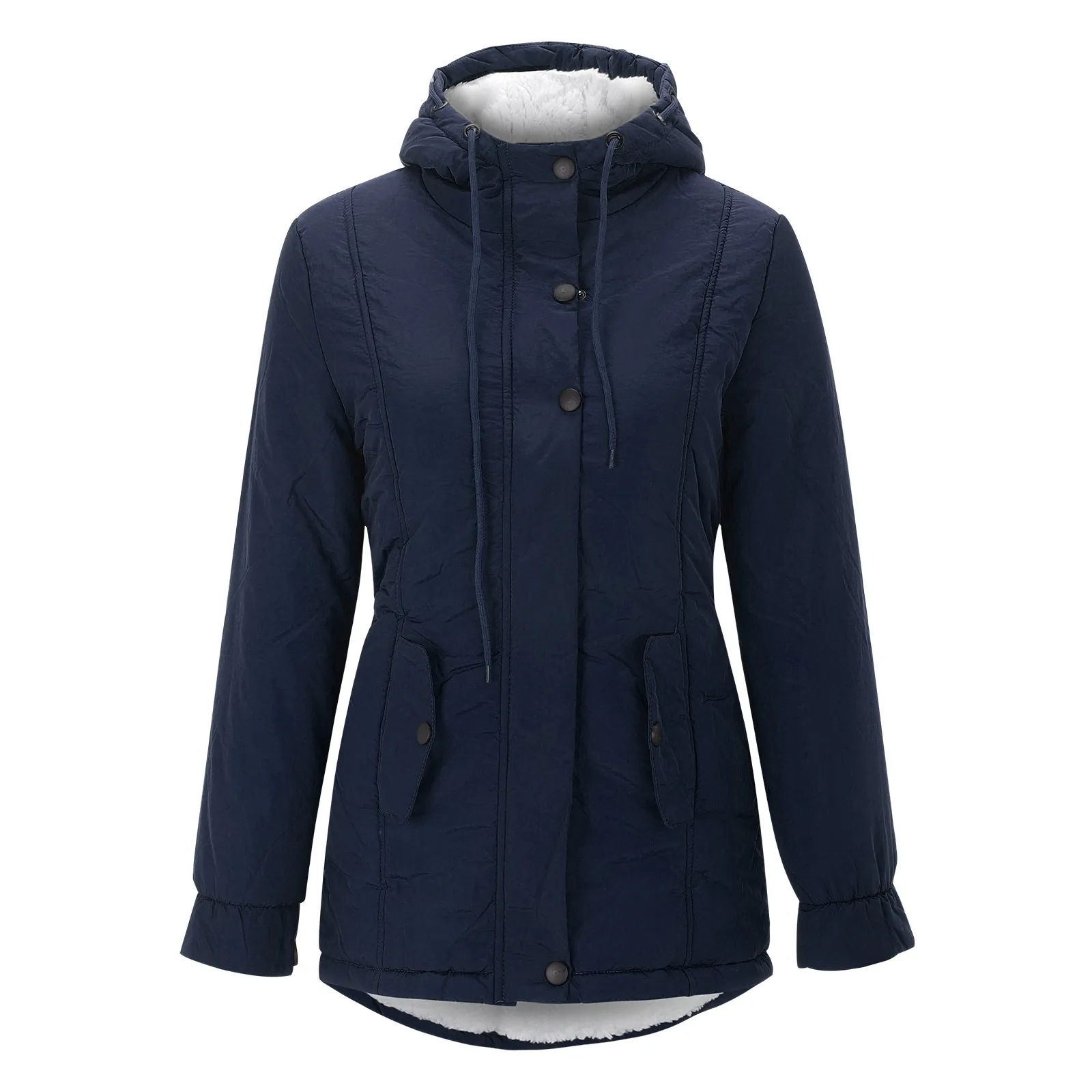 2024 herbst Winter Mantel Lamm Kaschmir Baumwolle Jacke frauen Verdickt und Plüsch Baumwolle Jacke Frauen Casual Mit Kapuze Mantel