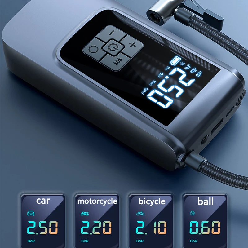 Mini Car Air Compressor 12V 150PSI Portable Car Tire Inflator Smart Digital Inflatable Pump For Car Bicycle Boat Air Pump 