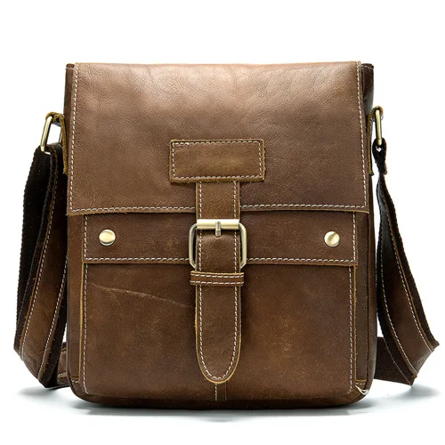 

Men's Shoulder Bag Genuine Leather Messenger Bags Leather Men Crossbody Bags for Men Bussiness Male Top-handle Handbags