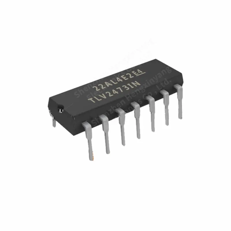 1PCS TLV2473IN dual-channel /6V/2.8MHz operational amplifier directly inserted into PDIP14 BHT stock