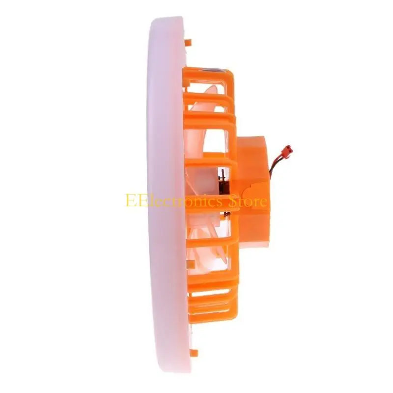 مروحة سقف B03C مع أضواء LED E27 30 وات جهاز تحكم عن بعد صامت 9 بوصة مراوح مصباح داخلي صغير لغرفة النوم وغرفة المعيشة والمكتب #3