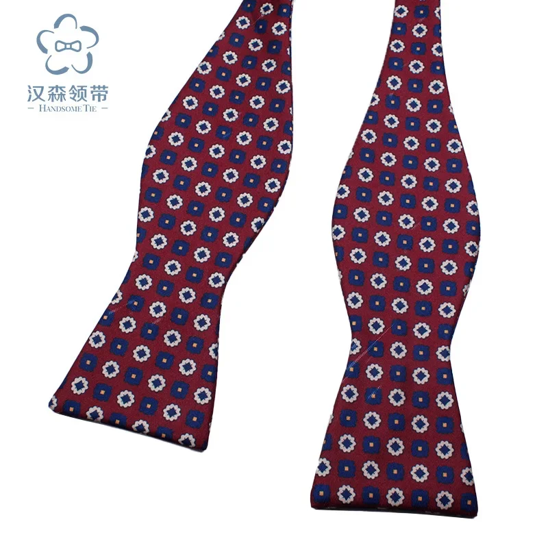 Men\'s wholesale hand tie gourd tie manufacturers printed polyester tie spot bow tie for man