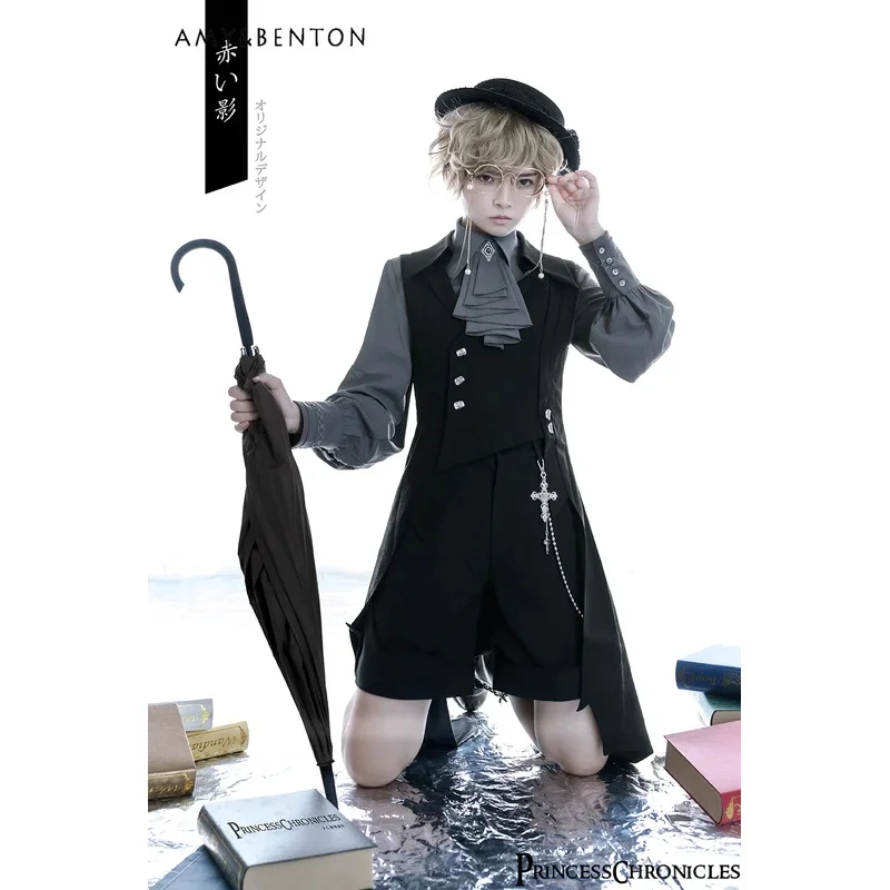 

25COSВинтажная рубашка в стиле Лолиты, средневековая рубашка с рюшами и рукавами из ягненка, элегантная темпераментная рубашка с длинными рукавами и лацканами, женская футболка в стиле Лолиты