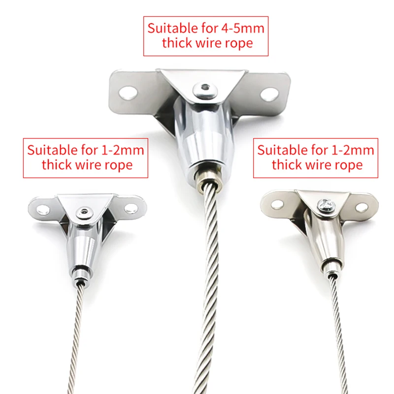 Picture 4: 10pcs Adjustable Metal Suspension Fixture, Steel Wire Cable Fixture for Hanging Pendant Light Accessories/Pictures