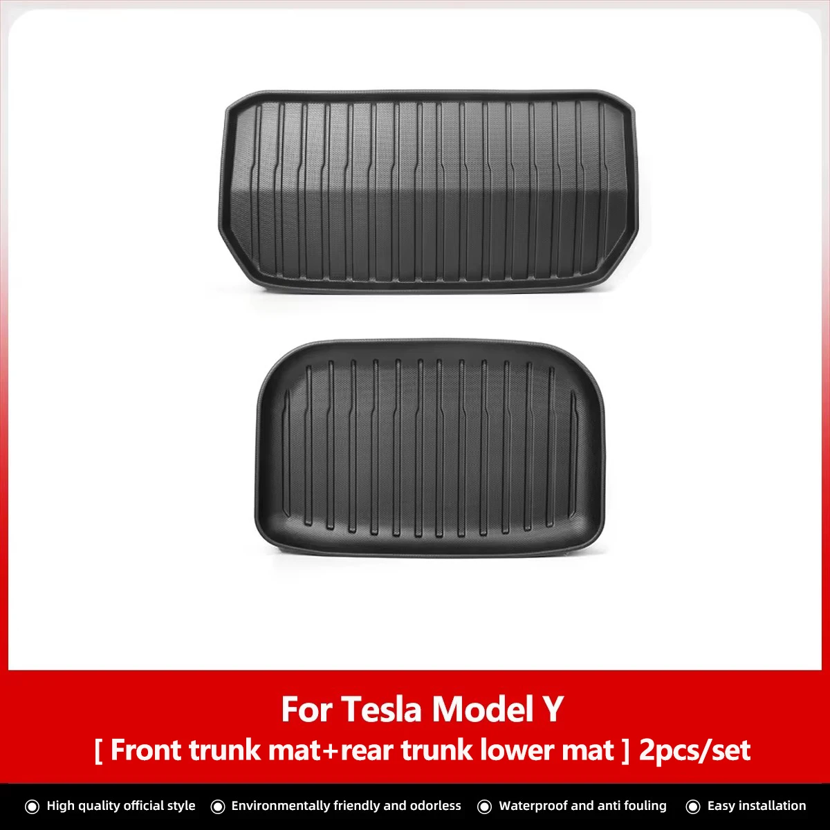 Luckease Voor Tesla Model Y Achterbank Rugleuning Beschermende Pad Kofferbak Mat Anti-Kick Pad Auto-interieur Accessoires 2021-2024