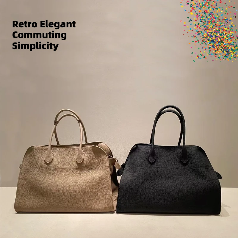 

Fashionable retro simple commuting large capacity tote bag Meilad commuting hand-held shoulder bag for travel and outings