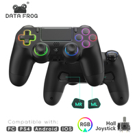 DATA FROG P03 Wireless Controller For PS4 Elite Wireless Gamepad With RGB Lighting Support Bluetooth Gamepad For IOS Android