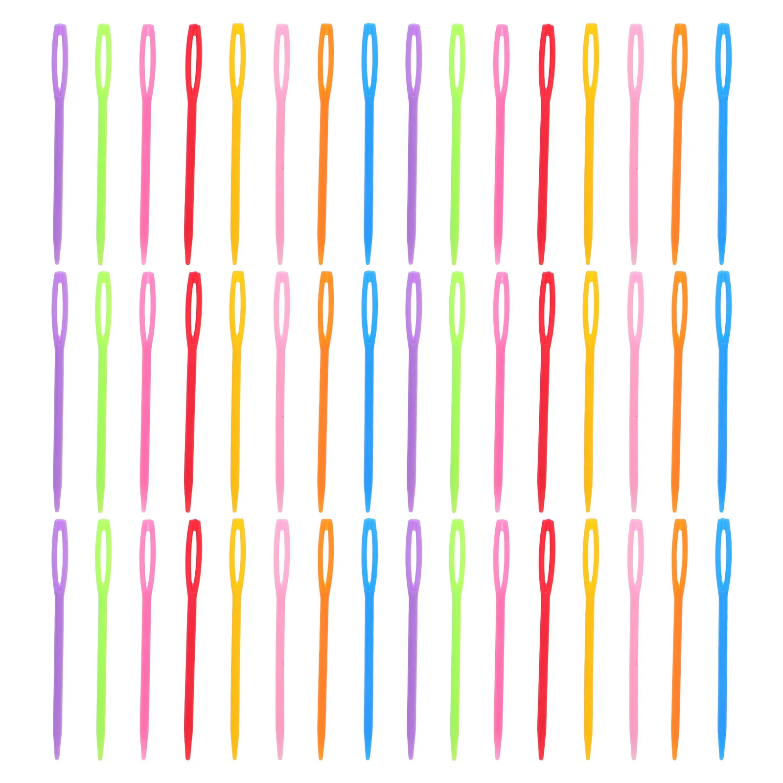 

2000Pcs Large Eye Plastic Sewing Needles Colorful Thick Yarn Hand Sewing Needles for Knitting Darning Tapestry