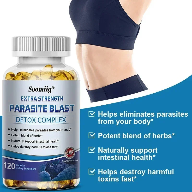 Parasite Detox - Gut Health Supplement, Digestive Health, Intestinal Cleansing and Detoxification, Bloating & Gas, Immune Relief