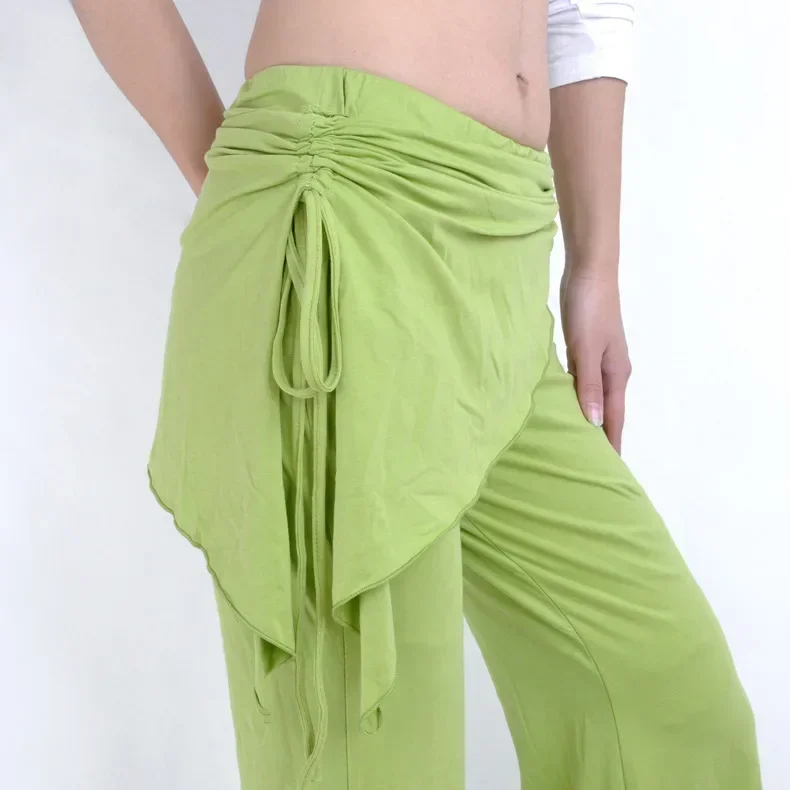 Women lady Belly dance Costume dance pants Tribal Bellydance Clothes Ladies High Waist Trousers practice clothes dancewear