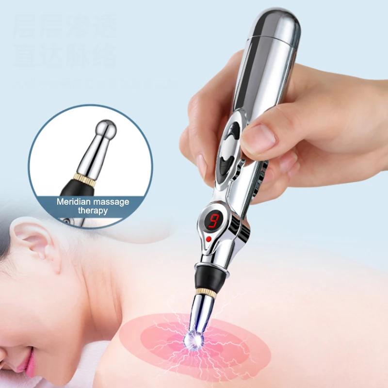 New Electronic Acupuncture Pen Meridian Energy Acup Meridian Massage Pen Boxed Energy Circulation Massage Pen Physiotherapy
