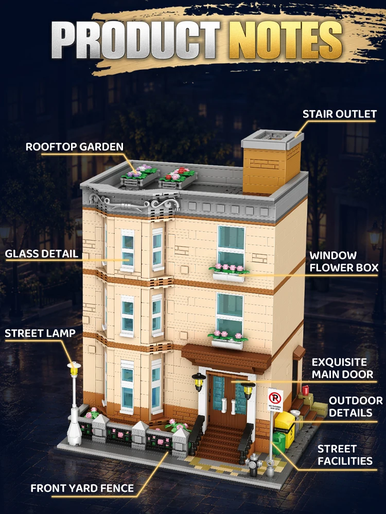 IN STOCK MOC Creative Miles' Home Building Blocks Assembling City Street View Bricks Model DIY Adult Toy Christmas Gift Set