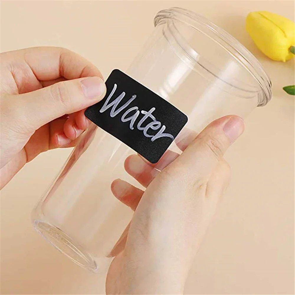 120pcs/roll Jars Labels Erasable Chalkboard Label Waterproof Sticker Craft Kitchen Blackboard Sticker Bottles Tag Marker Sticker
