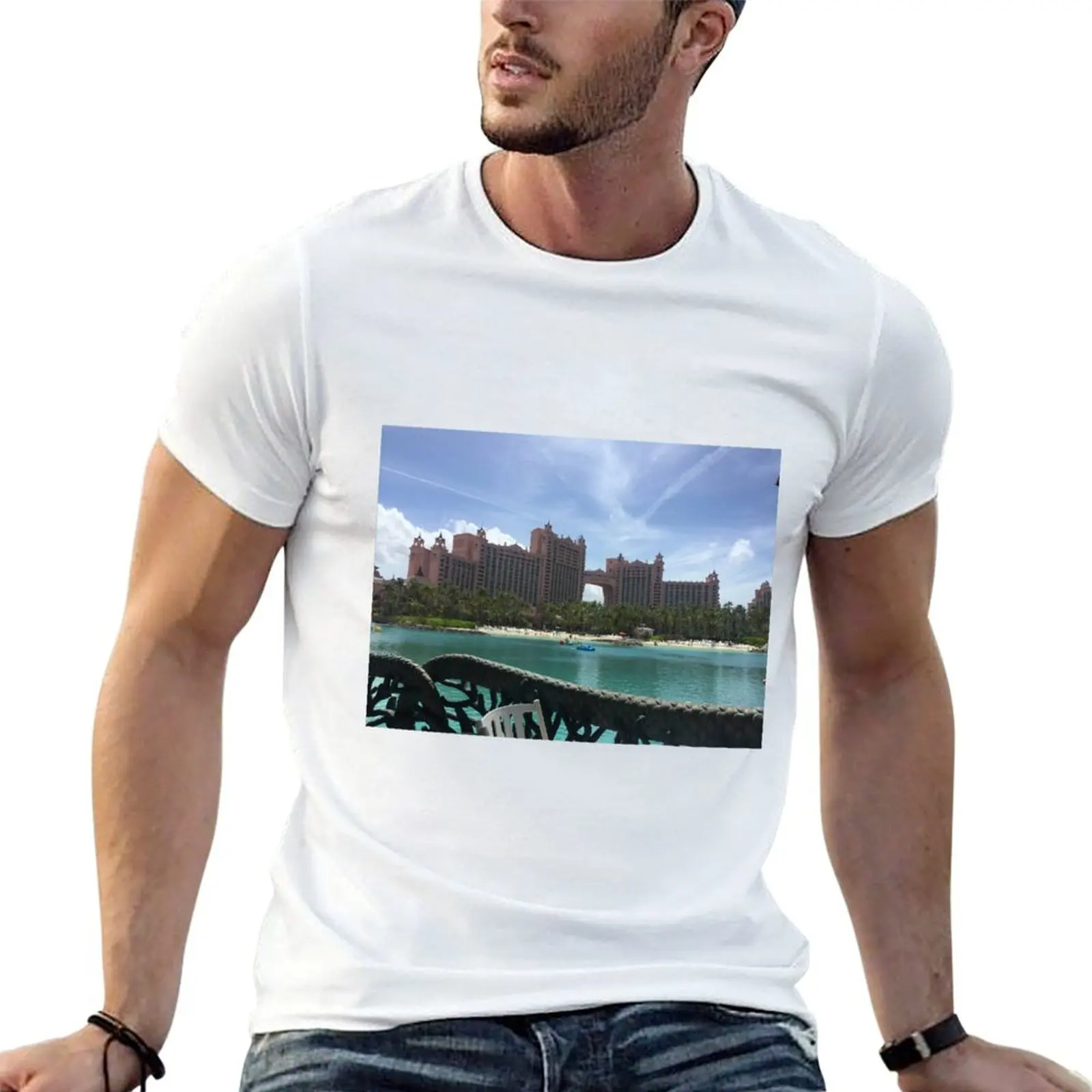 Paradise in Atlantis T-Shirt man t shirt cotton t shirt custom print t shirts designer T-shirt