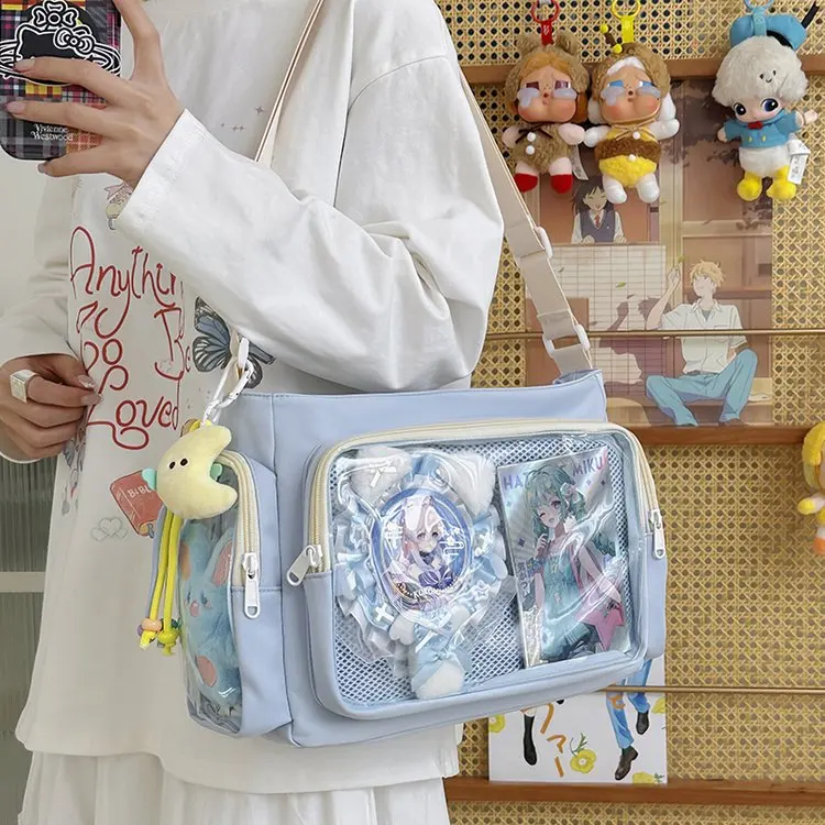 New Large Capacity Crossbody Bag Second Generation Single Shoulder Bag Versatile Grain Barbecue Board Pain Bag Child Bag