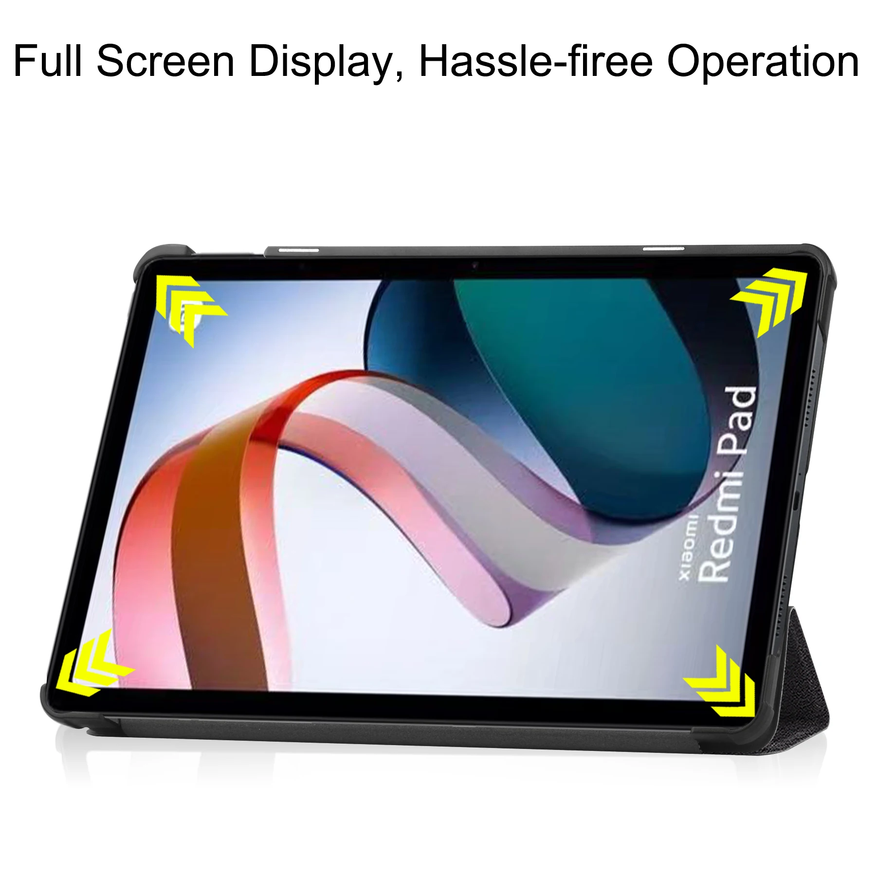 

Cover For Xiaomi Redmi Pad Tablet 2022 10.61 inch PU Leather Tri-Folding Stand Ultra Slim PU Leather Case