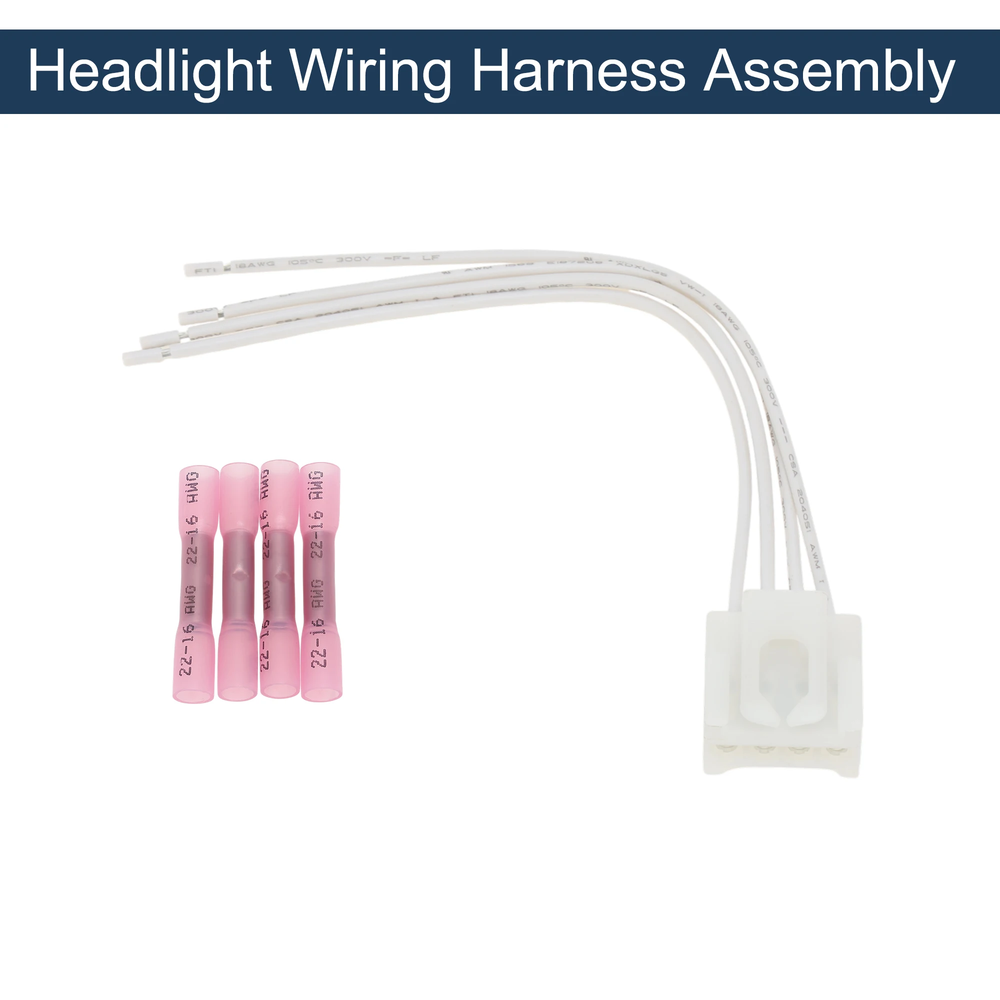 

X Autohaux No.50510221 Headlight Wiring Harness Assembly for Alfa Romeo 147 00-10 Taillight