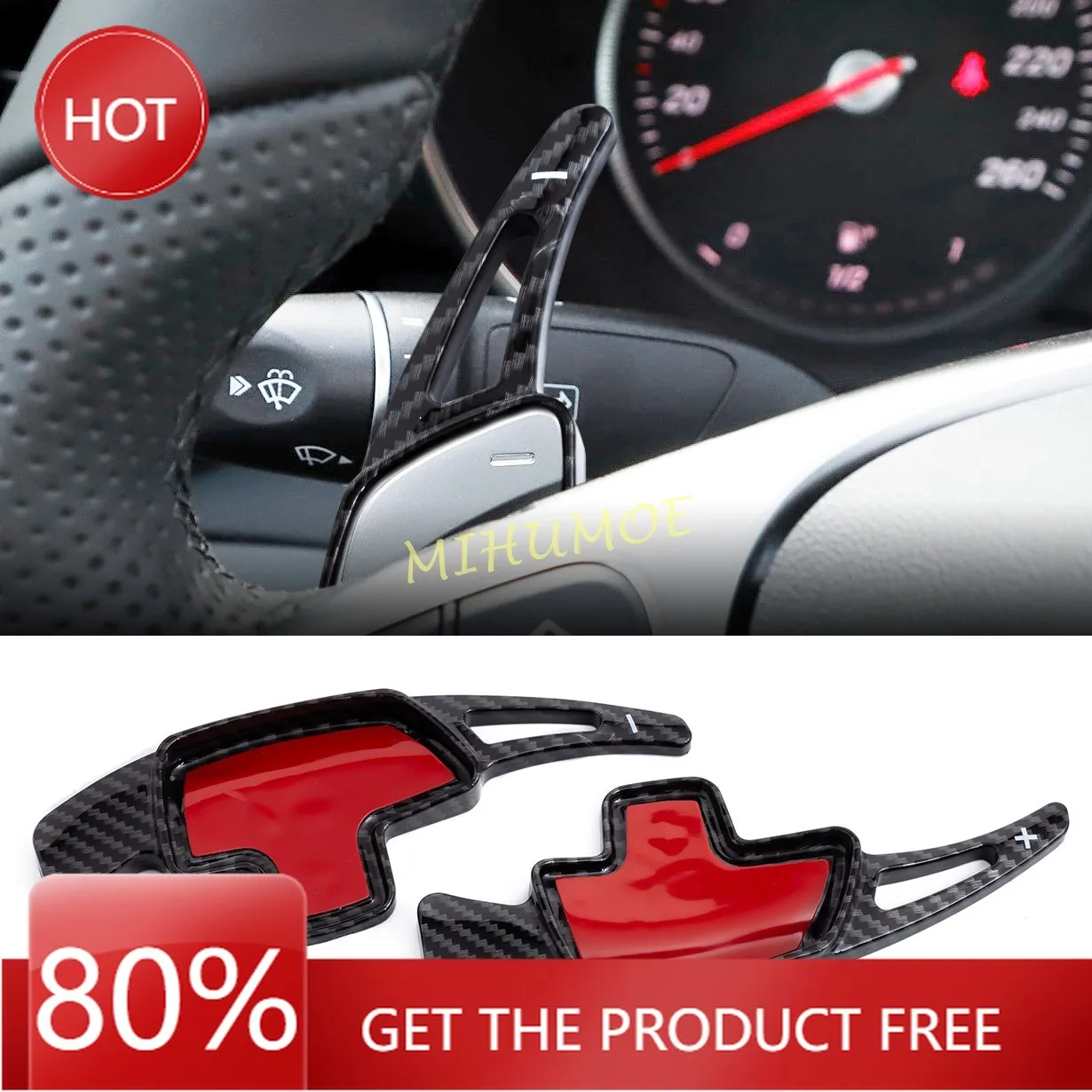 

Hot Steering Covers Interior Car Steering Wheel Paddle Shifter Extend Accessories For Mercedes A B C E S G GLA GLB GLC GLE GL