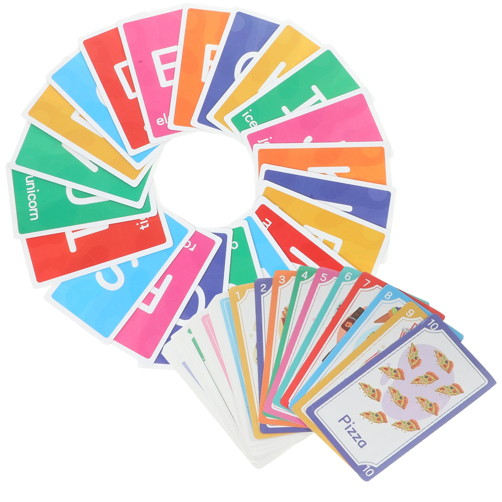 1 set 1 Set Flash Schede di apprendimento dell'inglese Bambino educativo portatile Giocattoli per bambini Numero Alfabeto Giochi di apprendimento cognitivo