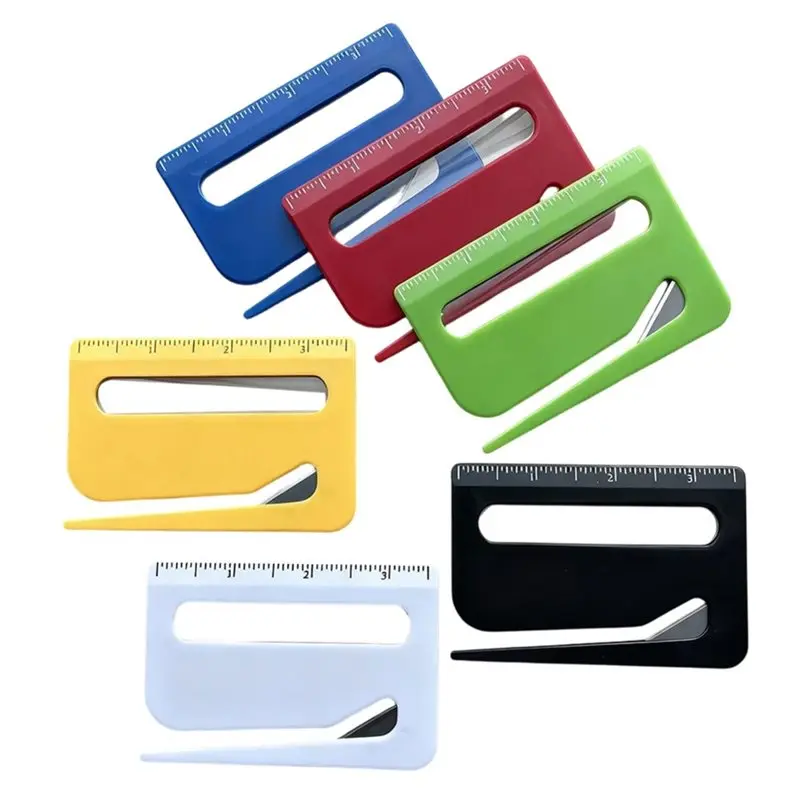 [NEW!】 Mail Cutter With Ruler And 6 Pcs Plastic Letter Opener For Home Office Use