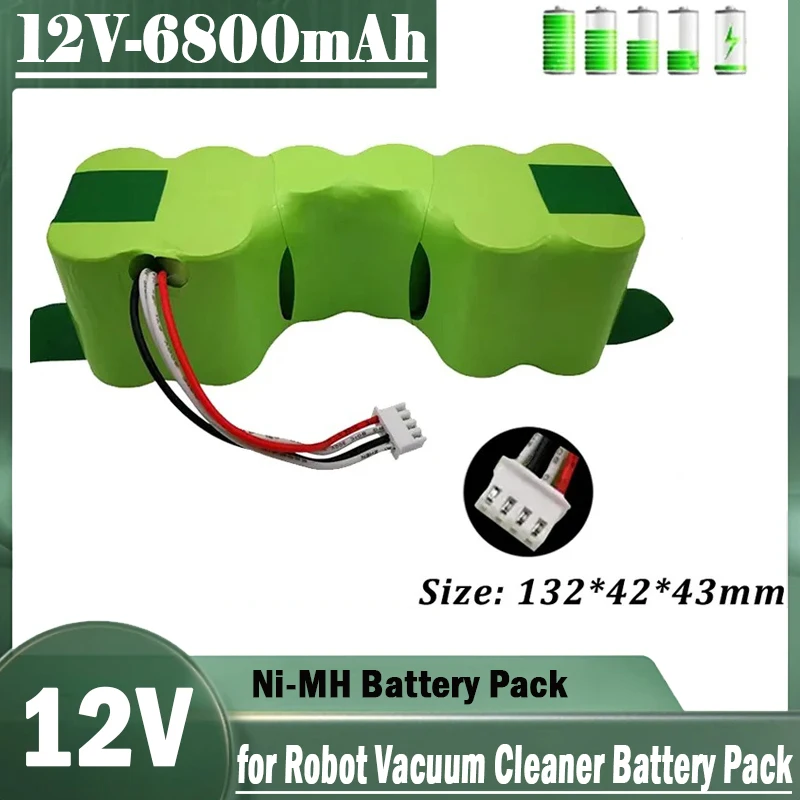 

High Quality Battery for Ecovacs Deebot DE33 DE35 DE55 DE5G DD35 DM87 DM88 DG716 12V 6800mAh Robot Vacuum Cleaner Batttery Pack