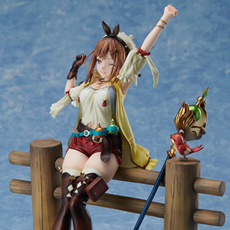 ANIPLEX + Lysa Alchemy Workshop Reisalin Stout Anime Figure, Poupées modèles à collectionner, Ornement intensiette, Cadeau original, Authentique