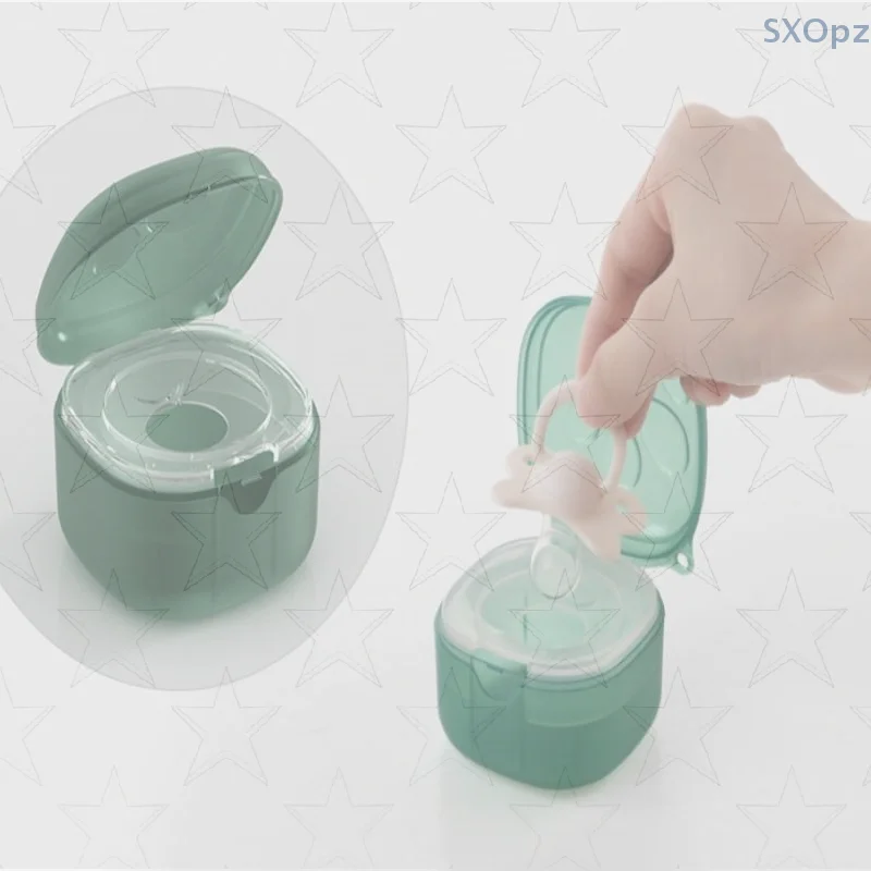 

Safe Plastic Baby Pacifier Storage Box, Portable 1pc Soother Container Ideal for Infant Kids Travel
