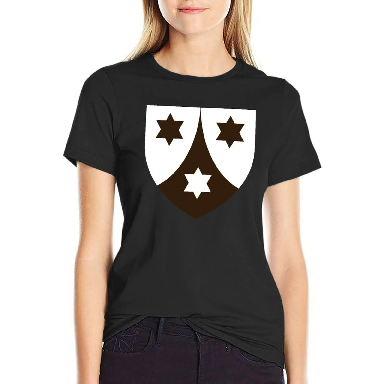 

Shield of the Carmelites T-Shirt plain Short sleeve tee vintage new edition t-shirt dress for Women plus size