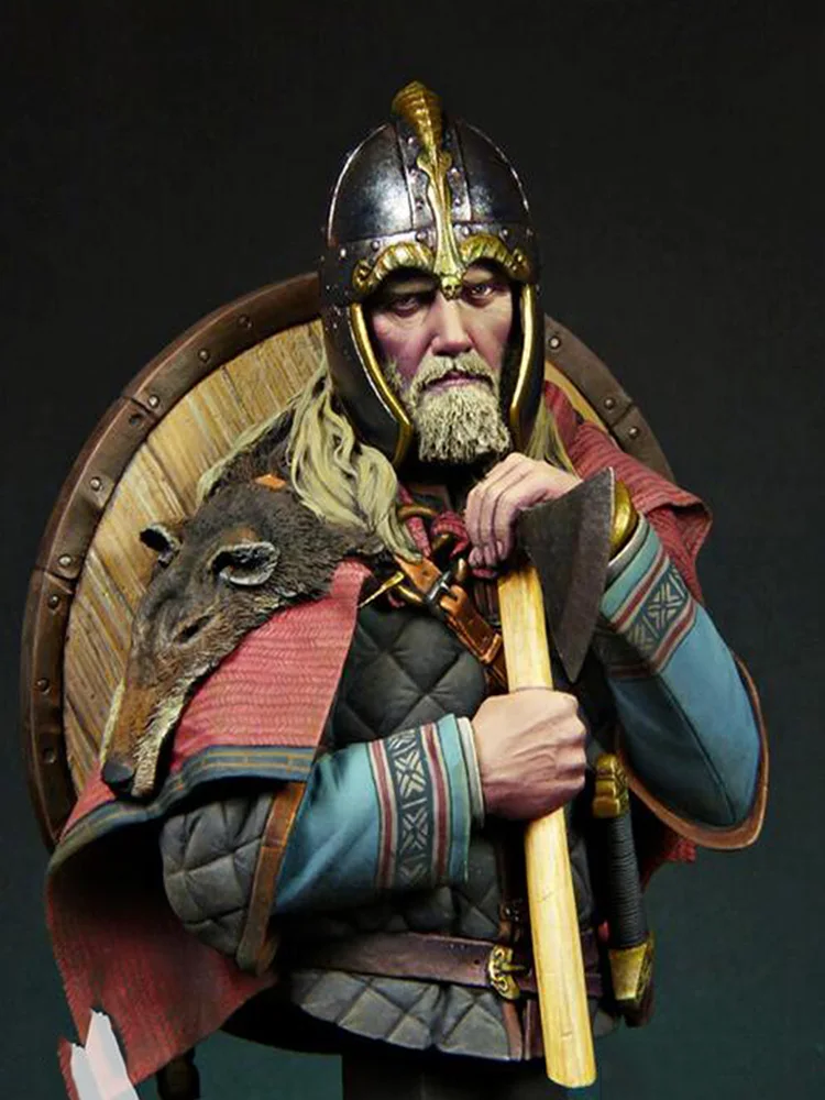 New Unassembled  1/10 Rollo, Duke of Normandy  soldier bust Figure  self-assembled   Resin Figure Unpainted Model Kit