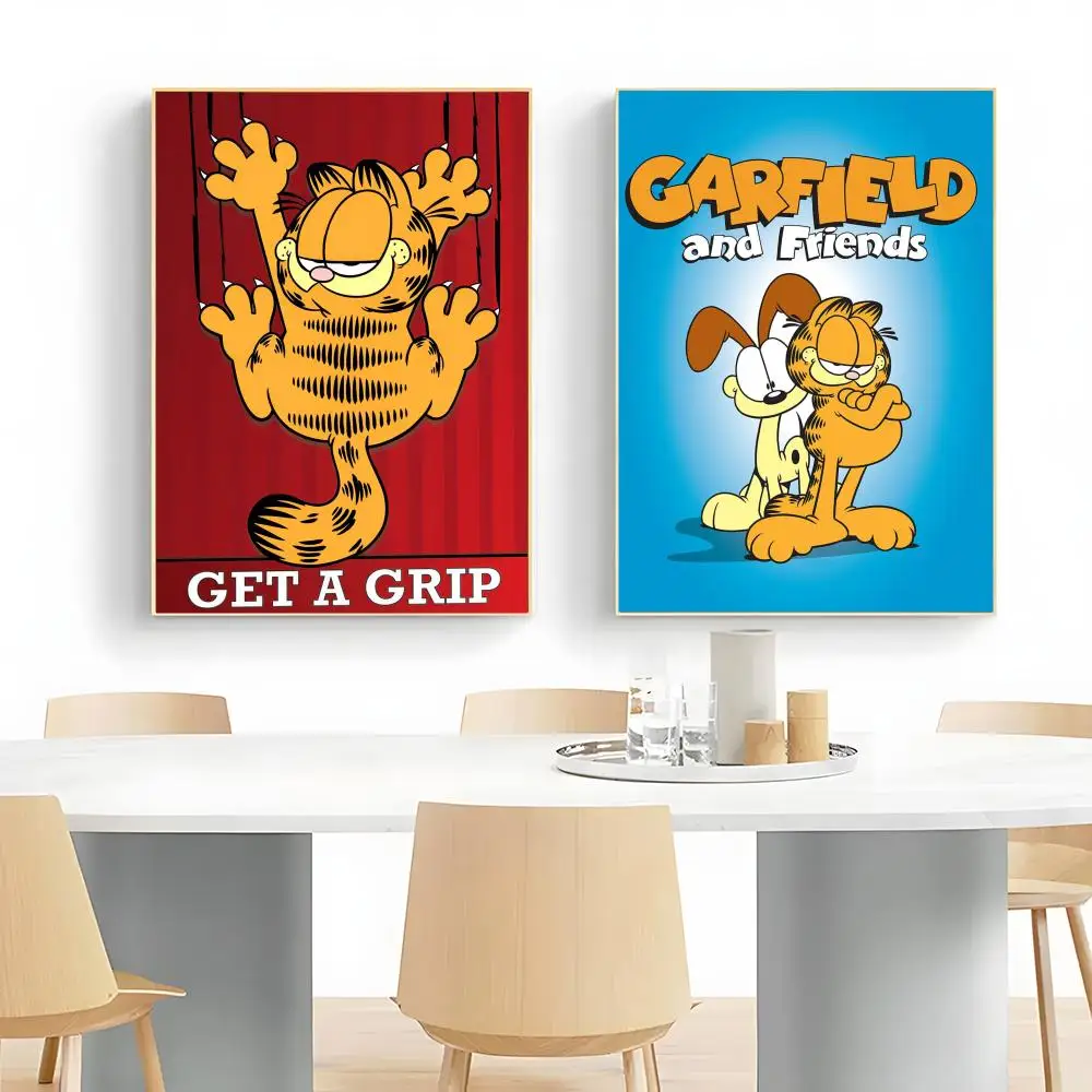 Anime A-G-G-Garfields C-Cat Poster Wall Art Print Decorative Mural Home Decor Gift Unframed