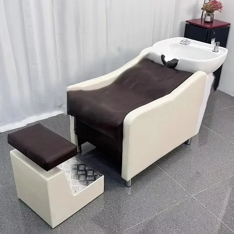 Professional Personalized Head Spa Thai Barbershop Unique Aesthetic Shampoo Bed Equipment Simple Commercial Furniture Cadeira