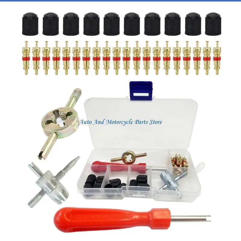 P9FD Automotive Tyre Valves Valves Corse Propertainer Rodable Rod Rod Not Slip Grip Sett