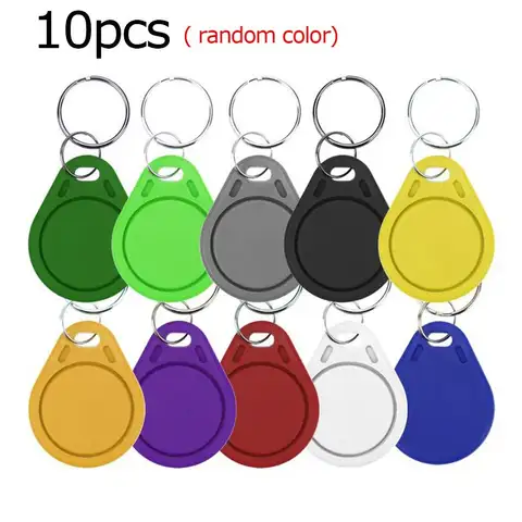 재기록 가능한 NFC 태그 및 RFID 쓰기 가능한 액세스 제어 키 카드 – UID 변경 가능 Keyfobs 토큰, 카드 복제 및 복사용, 13.56MHz, 10개 세트