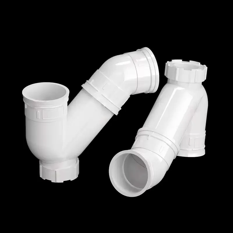 1/2Pcs Inner Dia 50/75/110/160mm PVC P-type Water Storage Elbow Water Trap Garden Landscape Irrigation Drainage Pipe Fittings