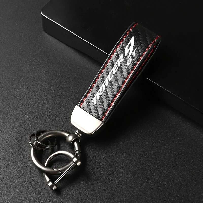 1PCS For Yamaha TRACER 9 GT TRACER 9/GT tracer9gt 2021 2022 2023 Accessories High-Grade Carbon Fiber Motorcycle Keychain