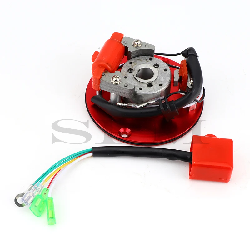 1Set Motorcycle Magneto Stator Rotor & Ignition Coil Assembly Kit Replacement For 50cc-150CC Scooter Go Kart ATV Quad Bike parts