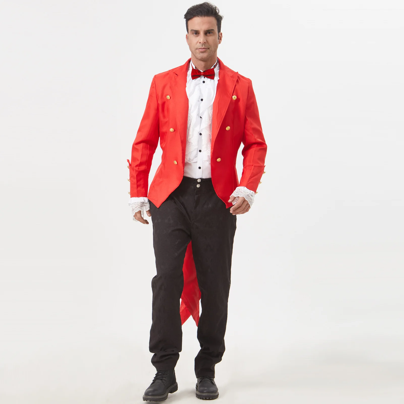 معطف خلفي عتيق من القرون الوسطى دكتور مع ربطة عنق متوسطة الطول زي سيسا وصل حديثًا من الصين للنساء صيف 2025