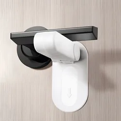 Plastic Door Rod Lock Universal Anti Opening Handle Child and Baby Safety Lock No Drilling Multifunctional Hidden Button