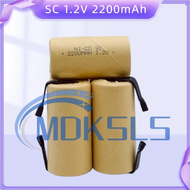 Original Ni-CD SC Batteries 2200mAh High Power Sub C 10C 1.2V Rechargeable Battery for Power Tools Electric Drill Screwdriver