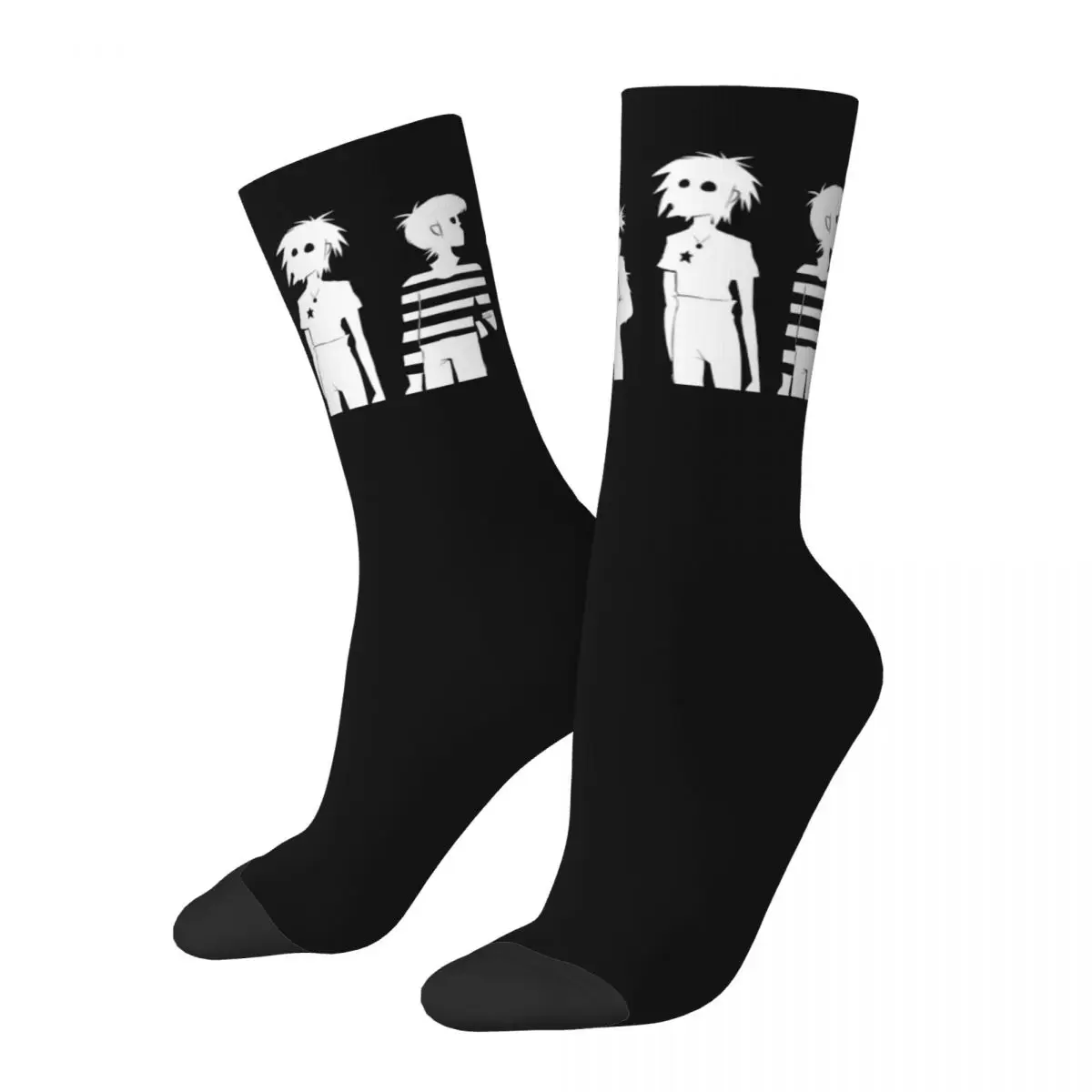 Cool Music Band Gorillaz Skateboard Unisex Socks,Hiking 3D Print Happy Socks Street Style Crazy Sock