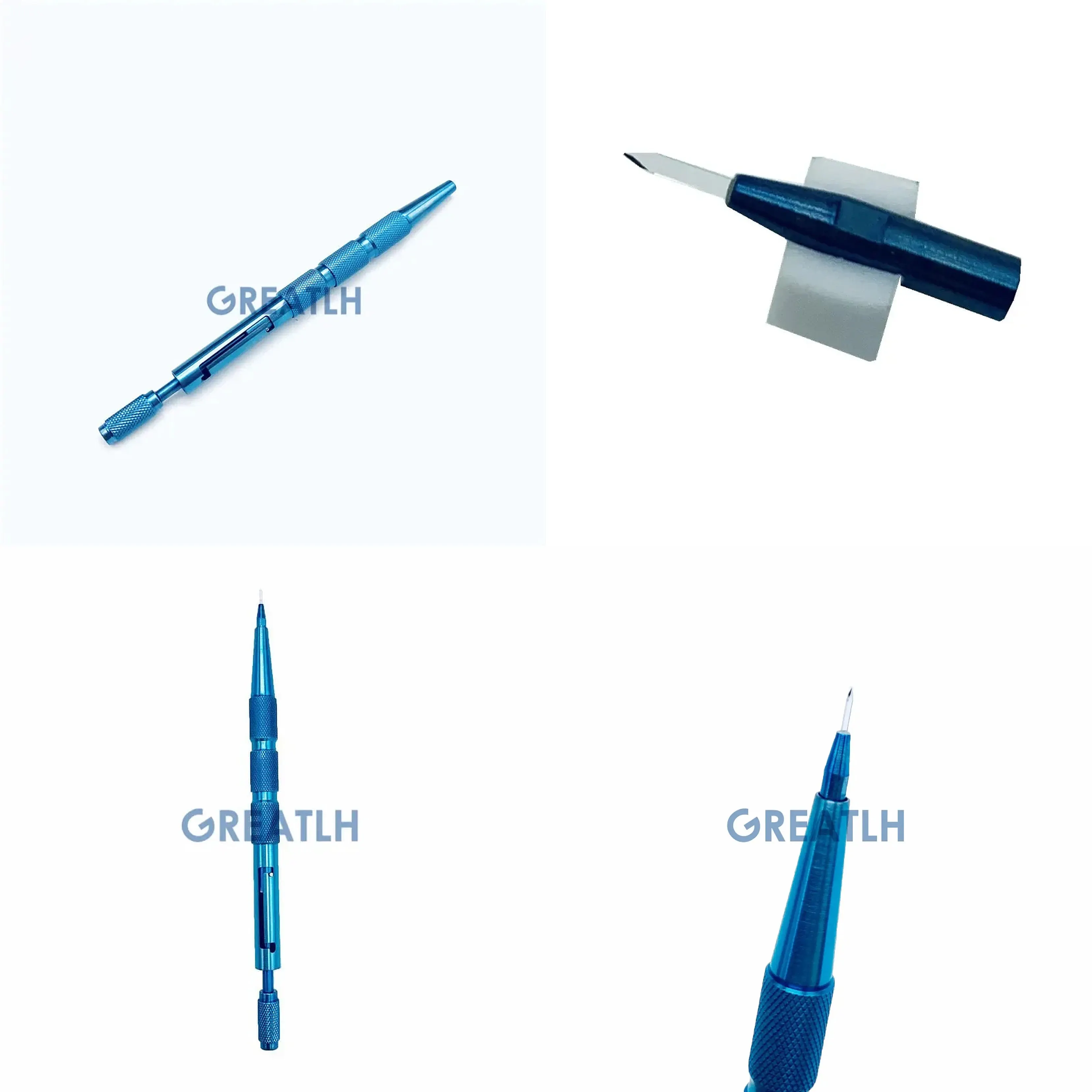 Hair Implants Pen Sapphire Blade Titanium Handle Hair Transplant Tool for Professional