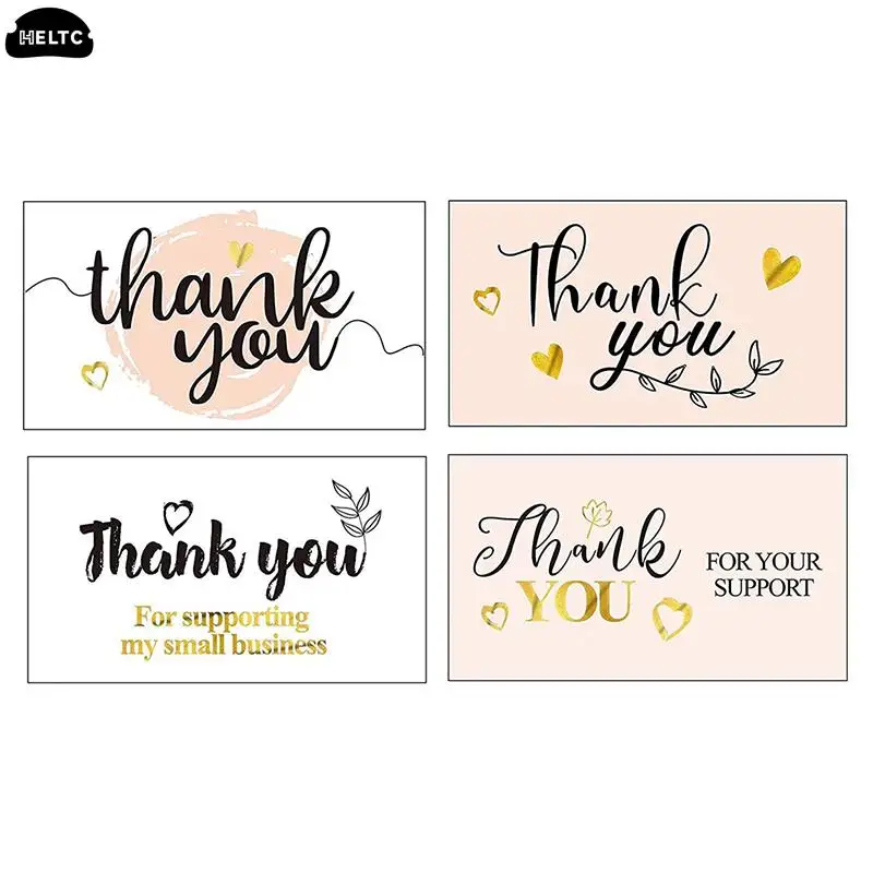 30-500pcs Thank You For Your Order Business Cards Shopping Purchase Thanks Greeting Cards Appreciation Card For Small Business