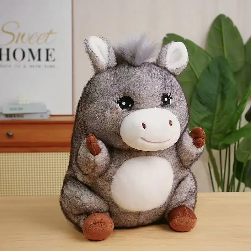 23/30/40Cm Nieuwste Zittende Vet Pony Pop Kawaii Gevulde Knuffel Pop Cartoon Anime Leuke kussen Kinderen Verjaardag Vakantie Cadeau Pop