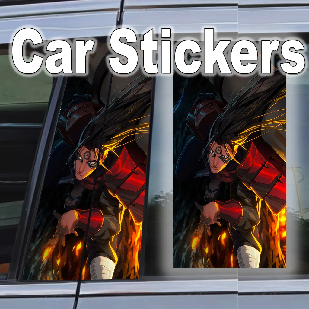 

Naruto Anime Car B Pillar Stickers Waterproof Scratch-Resistant Decal Self-Adhesive Senju Hashirama Auto Exterior Gift Decor