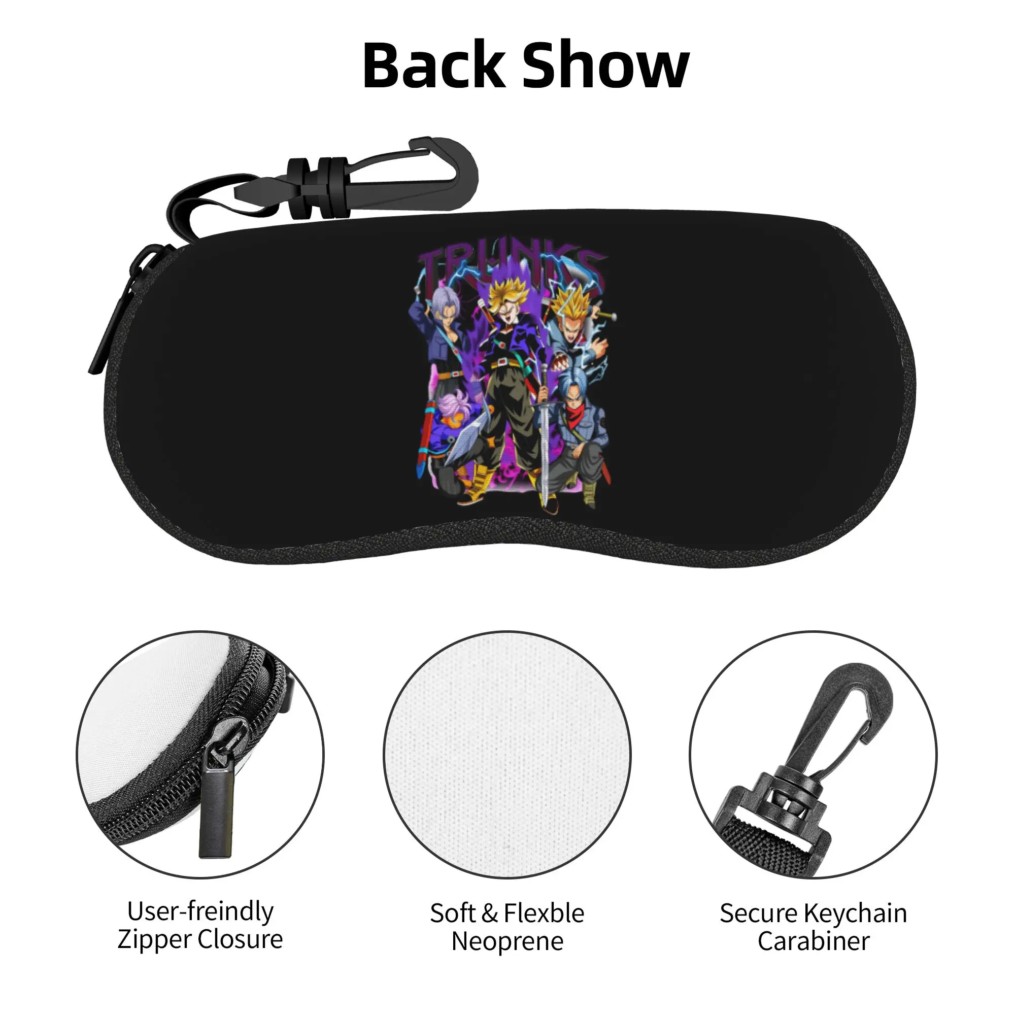 

Trunks D-Dragon B-Ball Anime Shell Eyeglasses Case Men Women Cute Cartoon Glasses Case Sunglasses Box Pouch