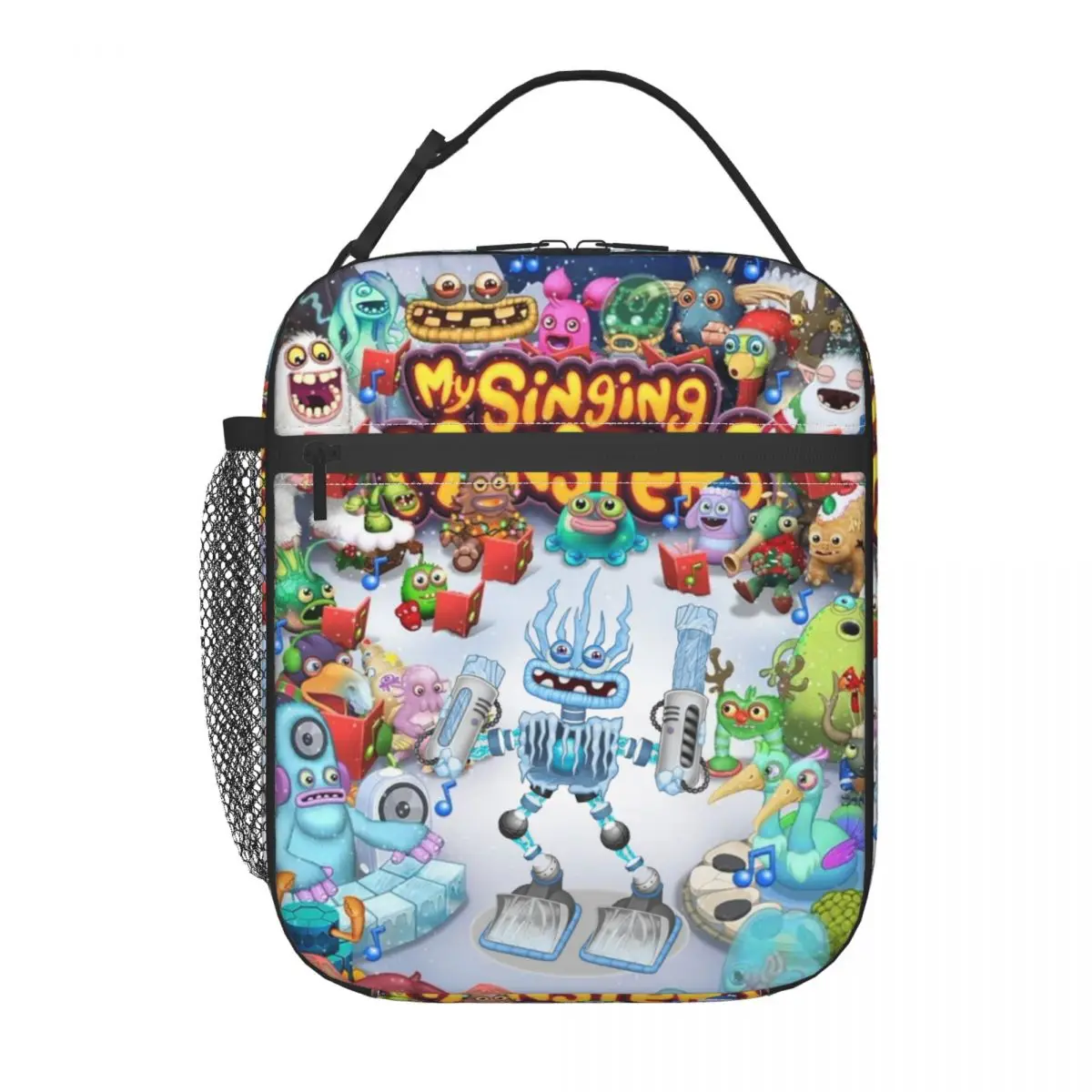 

Изолированная сумка для обеда My Singing Monsters на заказ для видеоигр, термохолодильник, коробка для бенто, рабочая школа, дорожные многоразовые сумки-тоут