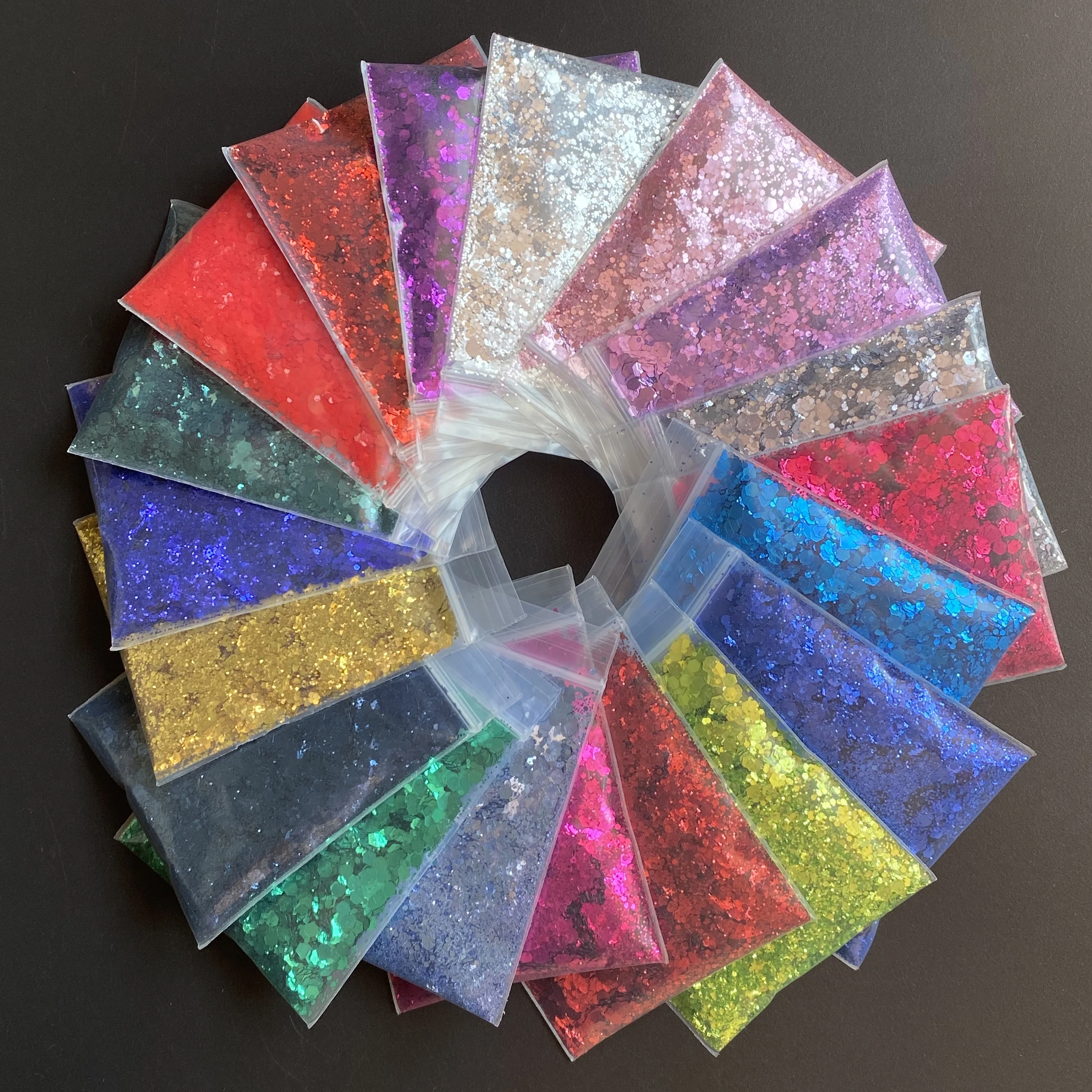 50g/Bag High Quality Chunky Nail Sequins Polyester Shimmer Craft Glitter Bulk For Decoration