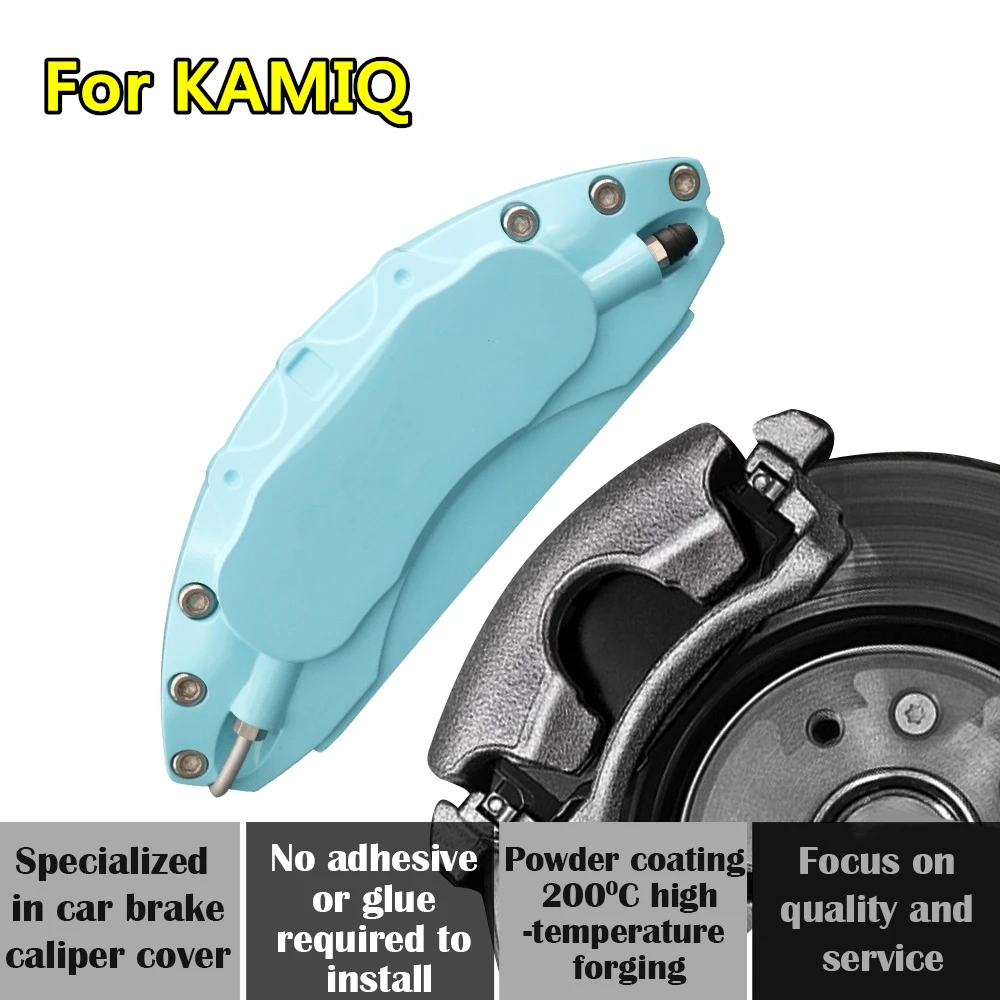 For Skoda KAMIQ Car Brake Caliper Cover Aluminum Alloy Exterior Kit Fit GT 1.5L TSI230 DSG V VI 2018 2020 2021 2022 2023 2024