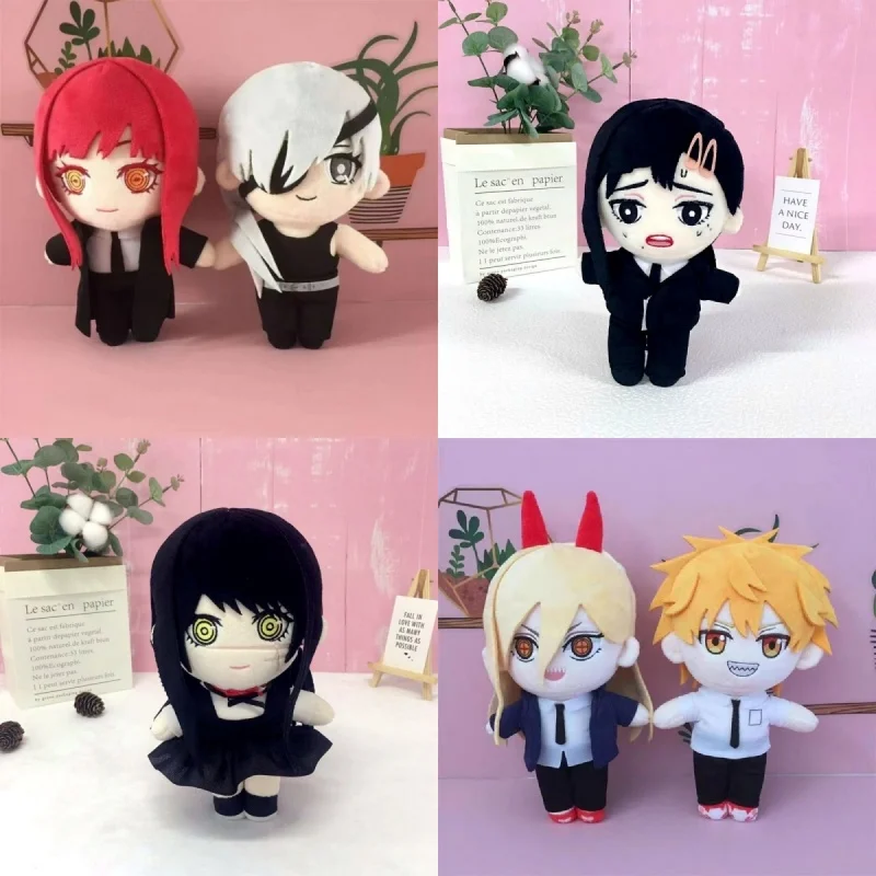 

В наличии 20 см аниме бензопила человек плюшевая кукла игрушка Makima Power Higashiyama Kobeni Angel Devil Hayakawa Aki Mitaka Asa Reze подарки